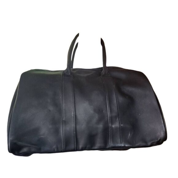 Calvin Klein Fragrances Black Faux Leather Duffle Bag - Picture 3 of 5